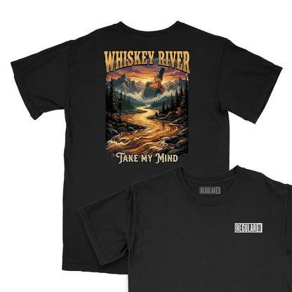 Whiskey River Relaxed T-Shirt (Inspired by Willie Nelson)