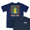 Peace Frog Relaxed T-Shirt (Inspired by The Doors) - NAVY