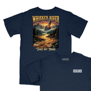 Whiskey River Relaxed T-Shirt (Inspired by Willie Nelson)