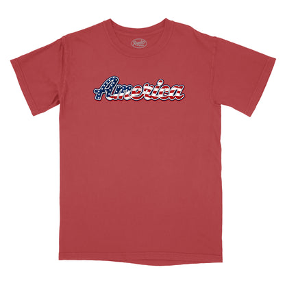 America Old Glory Script Relaxed T-Shirt