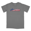 America Old Glory Script Relaxed T-Shirt - GRAPHITE