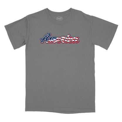 America Old Glory Script Relaxed T-Shirt