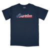 America Old Glory Script Relaxed T-Shirt - NAVY