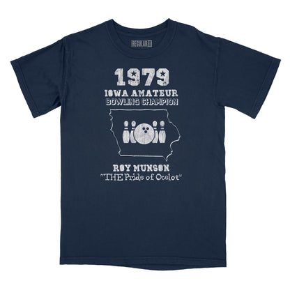 Roy Munson Iowa State Bowling Champ Relaxed Fit T-Shirt
