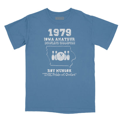 Roy Munson Iowa State Bowling Champ Relaxed Fit T-Shirt