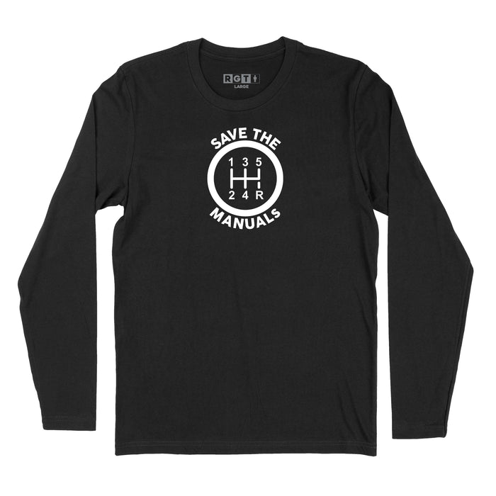 Save the Manuals - Modern Fit Long Sleeve Tee