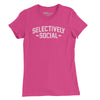Selectively Social Womens T-Shirt - Berry