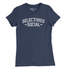 Selectively Social Womens T-Shirt - Navy