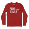 Send Lawyers Guns & Money Long Sleeve T-Shirt - Red