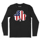 Shamrock American Flag Long Sleeve T-Shirt