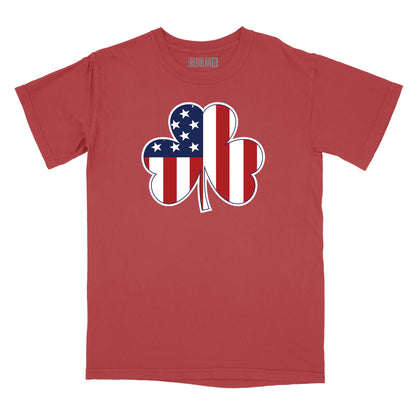 Shamrock American Flag Relaxed T-Shirt