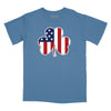 Shamrock American Flag Relaxed T-Shirt - SLATE