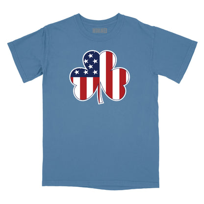 Shamrock American Flag Relaxed T-Shirt