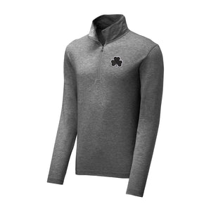 Shamrock Blackout Triblend Quarter Zip Pullover