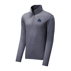 Shamrock Midnight Triblend Quarter Zip Pullover