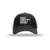 Send Lawyers Guns & Money Carbon Fiber Patch Soft Mesh Trucker Hat - BLACK/CHARCOAL