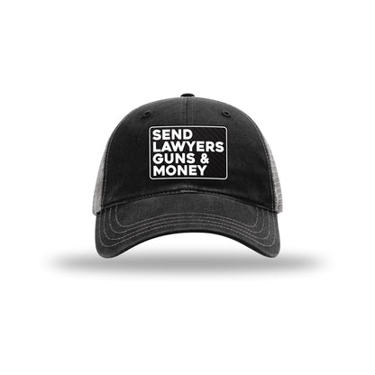 Send Lawyers Guns & Money Carbon Fiber Patch Soft Mesh Trucker Hat