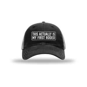 My First Rodeo Carbon Fiber Patch Soft Mesh Trucker Hat