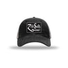 Zoso Combo Carbon Fiber Patch Soft Mesh Trucker Hat - BLACK/CHARCOAL