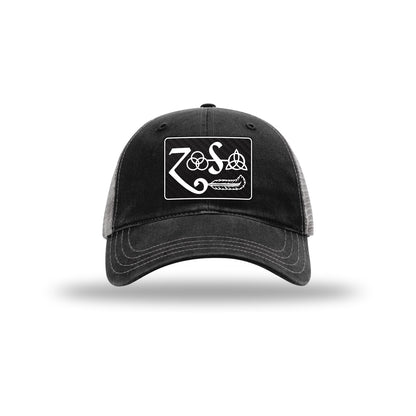 Zoso Combo Carbon Fiber Patch Soft Mesh Trucker Hat