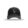 F-Bomb Carbon Fiber Patch Soft Mesh Trucker Hat - BLACK/WHITE