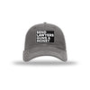 Send Lawyers Guns & Money Carbon Fiber Patch Soft Mesh Trucker Hat - CHARCOAL/WHITE