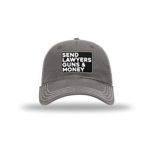 Send Lawyers Guns & Money Carbon Fiber Patch Soft Mesh Trucker Hat