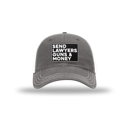 Send Lawyers Guns & Money Carbon Fiber Patch Soft Mesh Trucker Hat