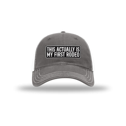 My First Rodeo Carbon Fiber Patch Soft Mesh Trucker Hat