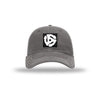 45 Adapter Carbon Fiber Patch Soft Mesh Trucker Hat - CHARCOAL/WHITE