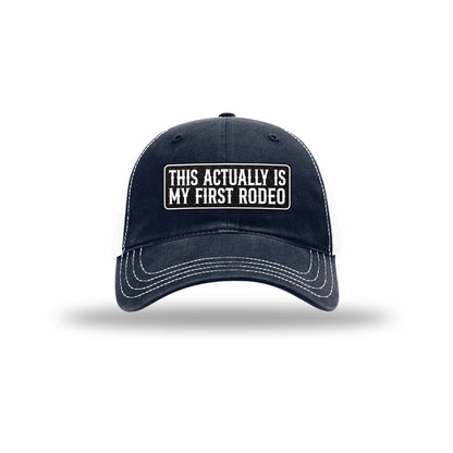 My First Rodeo Carbon Fiber Patch Soft Mesh Trucker Hat