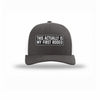 My First Rodeo Carbon Fiber Patch Structured Trucker - CHARCOAL