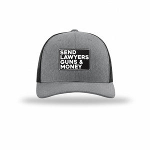 Send Lawyers Guns & Money Carbon Fiber Patch Structured Trucker