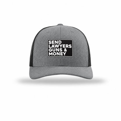 Send Lawyers Guns & Money Carbon Fiber Patch Structured Trucker