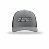 My First Rodeo Carbon Fiber Patch Structured Trucker - HEATHER GREY/BLACK