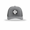 45 Adapter Carbon Fiber Patch Structured Trucker - HEATHER GREY/BLACK
