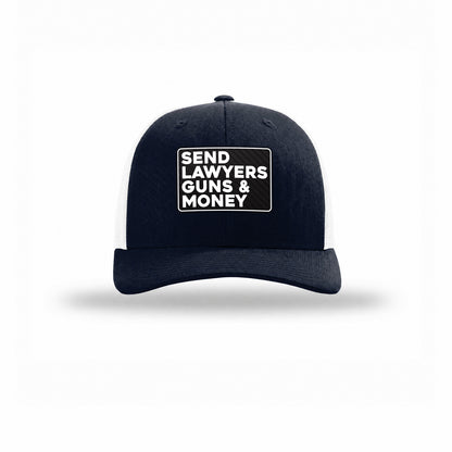 Send Lawyers Guns & Money Carbon Fiber Patch Structured Trucker