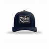 Zoso Combo Carbon Fiber Patch Structured Trucker - NAVY