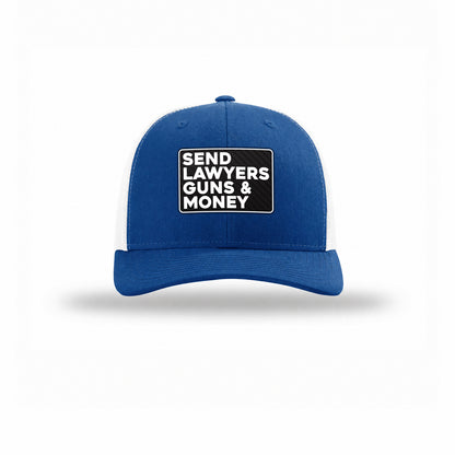 Send Lawyers Guns & Money Carbon Fiber Patch Structured Trucker