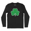 Tartan Shamrock Long Sleeve T-Shirt - Black