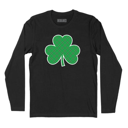 Tartan Shamrock Long Sleeve T-Shirt