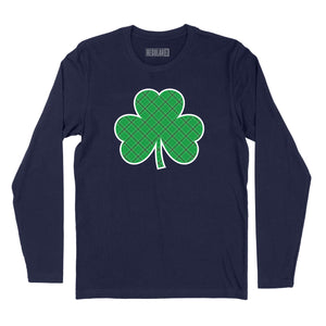 Tartan Shamrock Long Sleeve T-Shirt