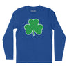 Tartan Shamrock Long Sleeve T-Shirt - Royal
