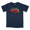 Tasty Waves and a Cool Buzz Relaxed Fit T-Shirt - Navy