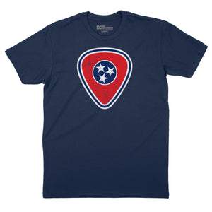 Tennessee Flag Guitar Pick T-Shirt