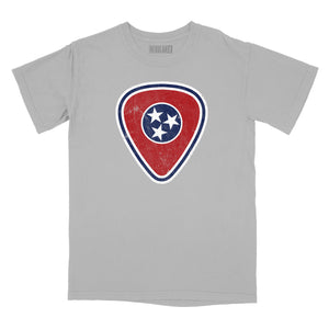 Tennessee Flag Guitar Pick Relaxed Fit T-Shirt