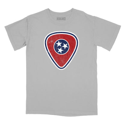 Tennessee Flag Guitar Pick Relaxed Fit T-Shirt