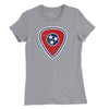 Tennessee Flag Guitar Pick Womens T-Shirt - Athletic Heather