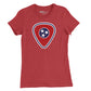 Tennessee Flag Guitar Pick Womens T-Shirt