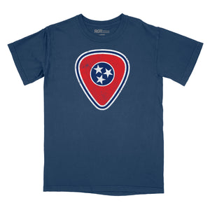 Tennessee Flag Guitar Pick Premium Relaxed T-Shirt